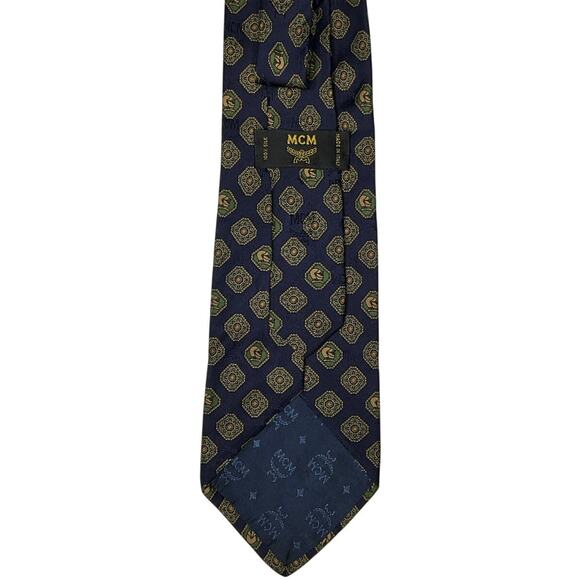 606. MCM Blue Silk Necktie - Classic Design, Excellent Condition! - Picture 3 of 3